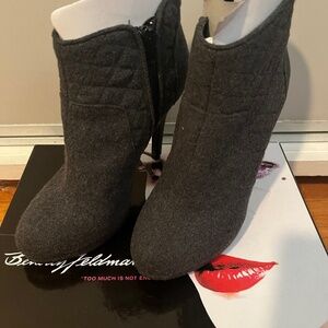 BRAND NEW. Beverly Feldman Bootie Gray 7